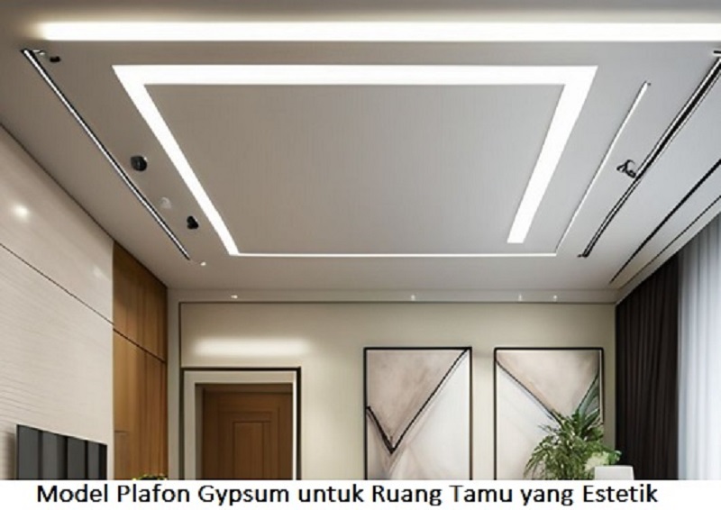 Model Plafon Gypsum Ruang Tamu