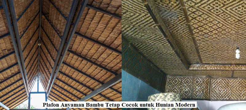 Plafon Anyaman Bambu